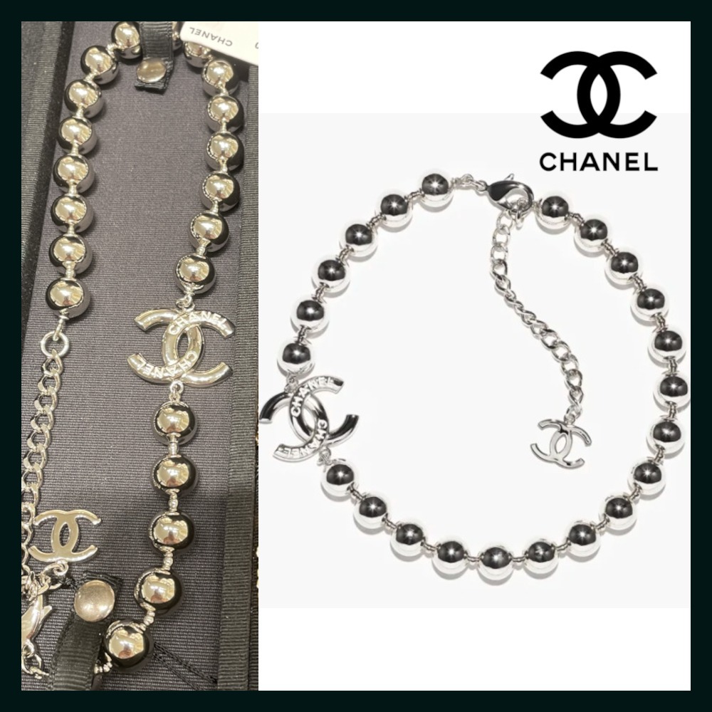 【スタイリッシュ♪】CHANEL ネックレス メタル CC チョーカー