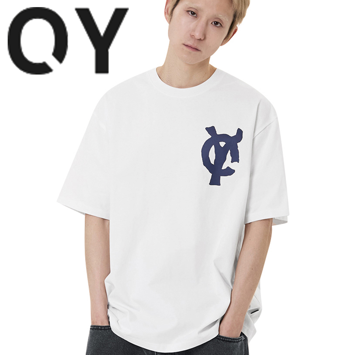 ★OY★PRINTED PATCH TEE - WHITE★正規品/韓国直送料込/人気