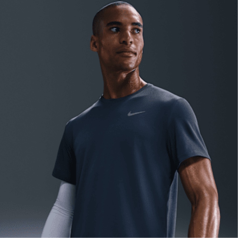 ◆Nike◆ Dry Fit UV Miler Men's Short Sleeve Running Top
