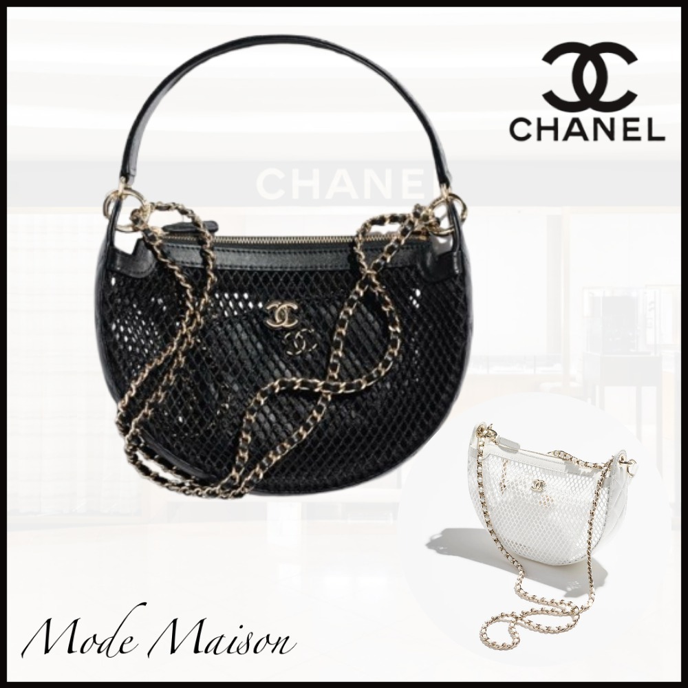 【ミニポーチ付き♪】CHANEL ラウンド ハンドバッグ メッ