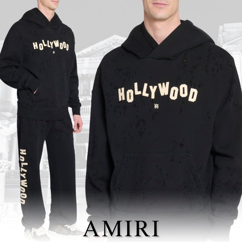 AMIRI アミリ ショットガンダメージ パーカー Hollywood Shotgun