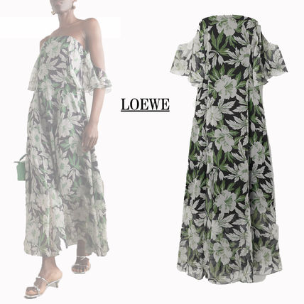 【LOEWE】ロエベ シルク ドレス ワンピース ドレス（シルク） マルチカラー - LOEWE