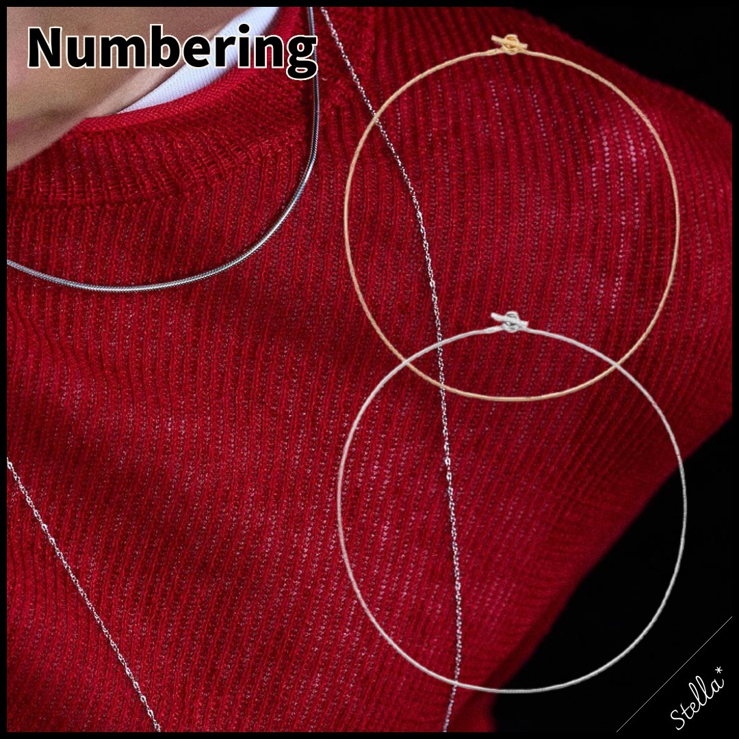 注目■NUMBERING■人気 コイルトグルスネークチェーンネックレス