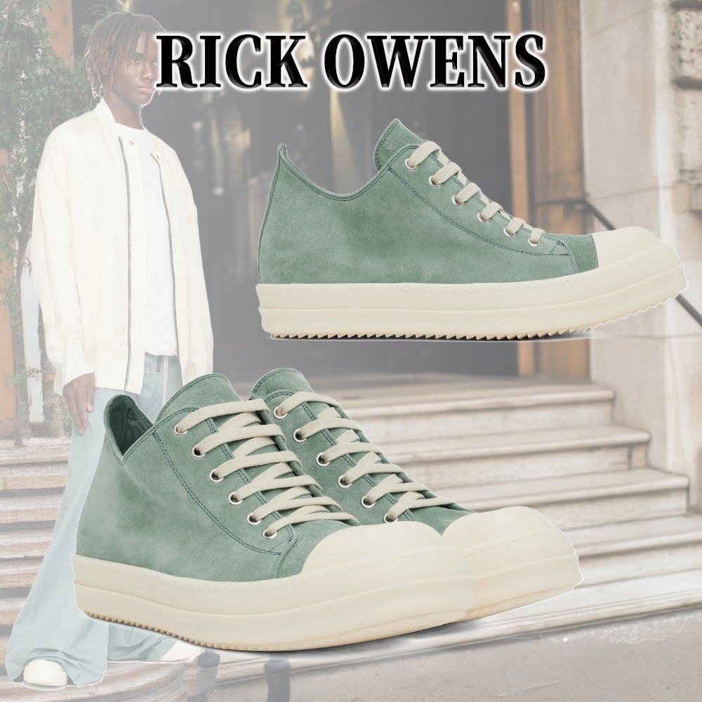 【トレンドカラー】RICK OWENS ロウカットスニーカー ブルー