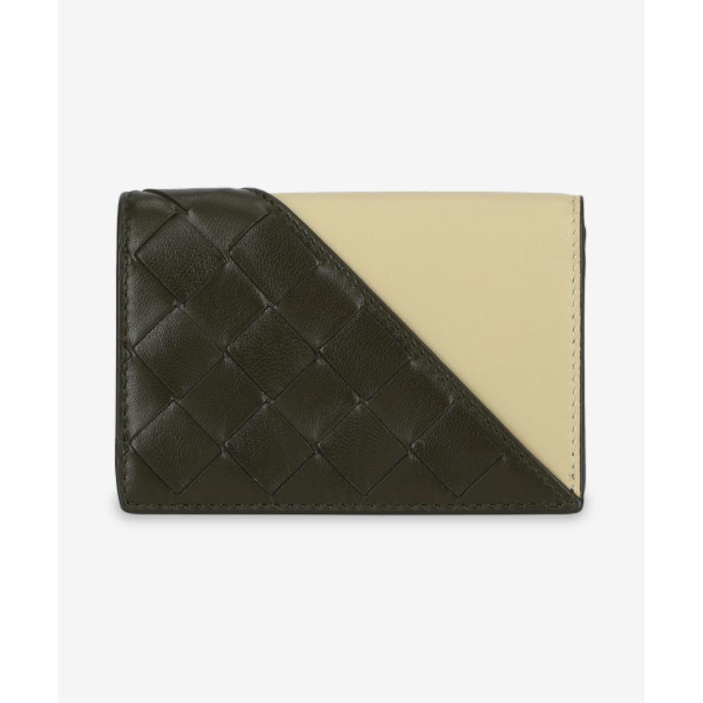 ☆BOTTEGA VENETA☆ Corner Bicolor Business Card Card Case Sa