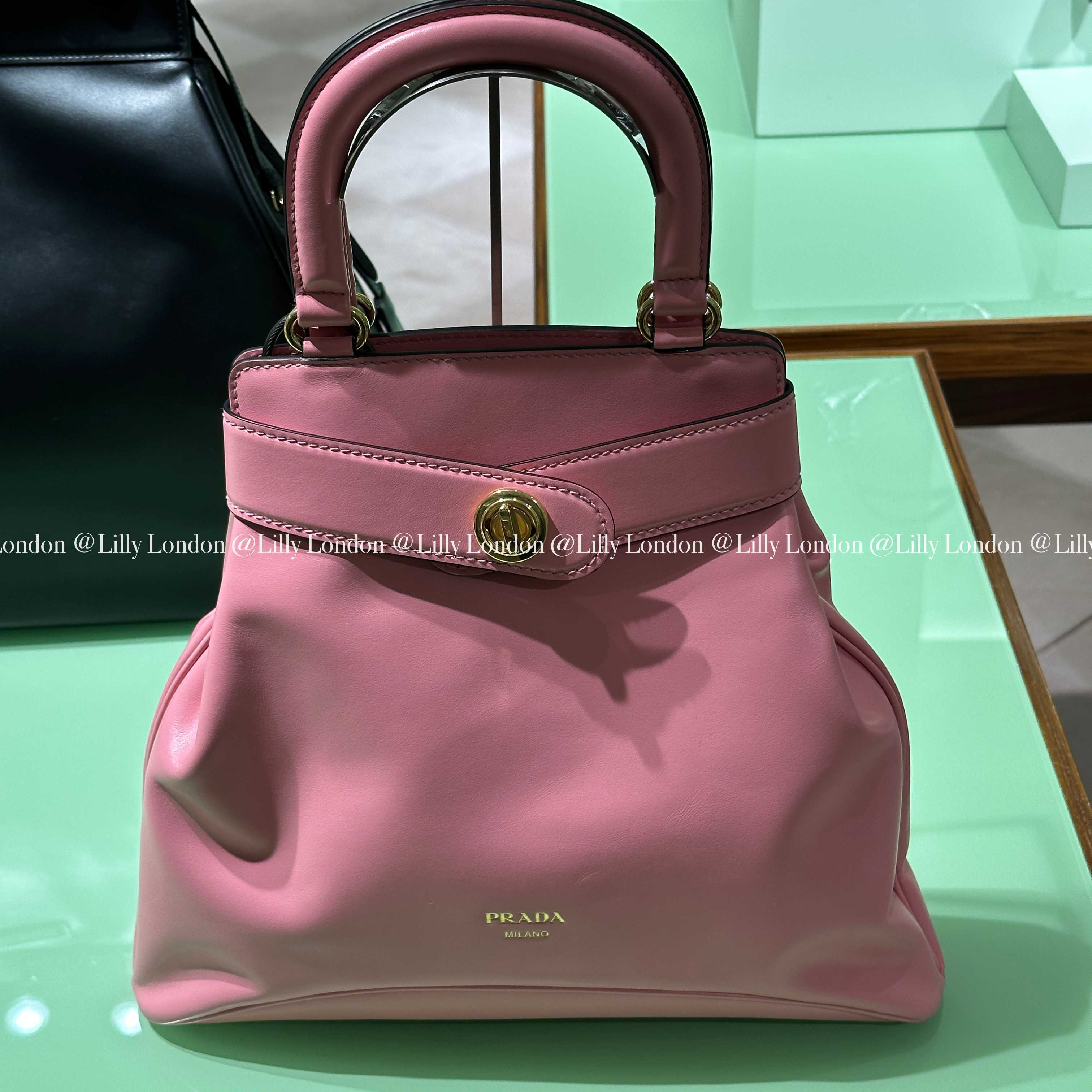 PRADA プラダ エチュード ミディアム レザー バッグ 1BG567