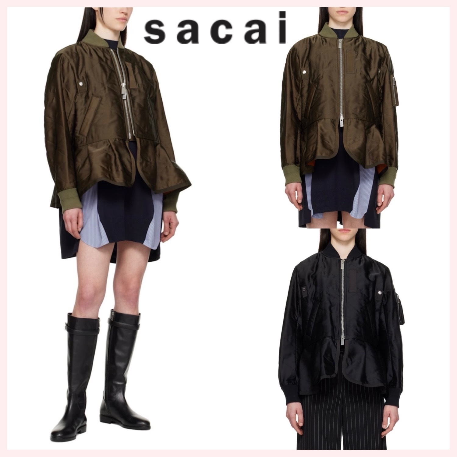 ★sacai★関税込♪日本未入荷♪Quilted Satin Blouson