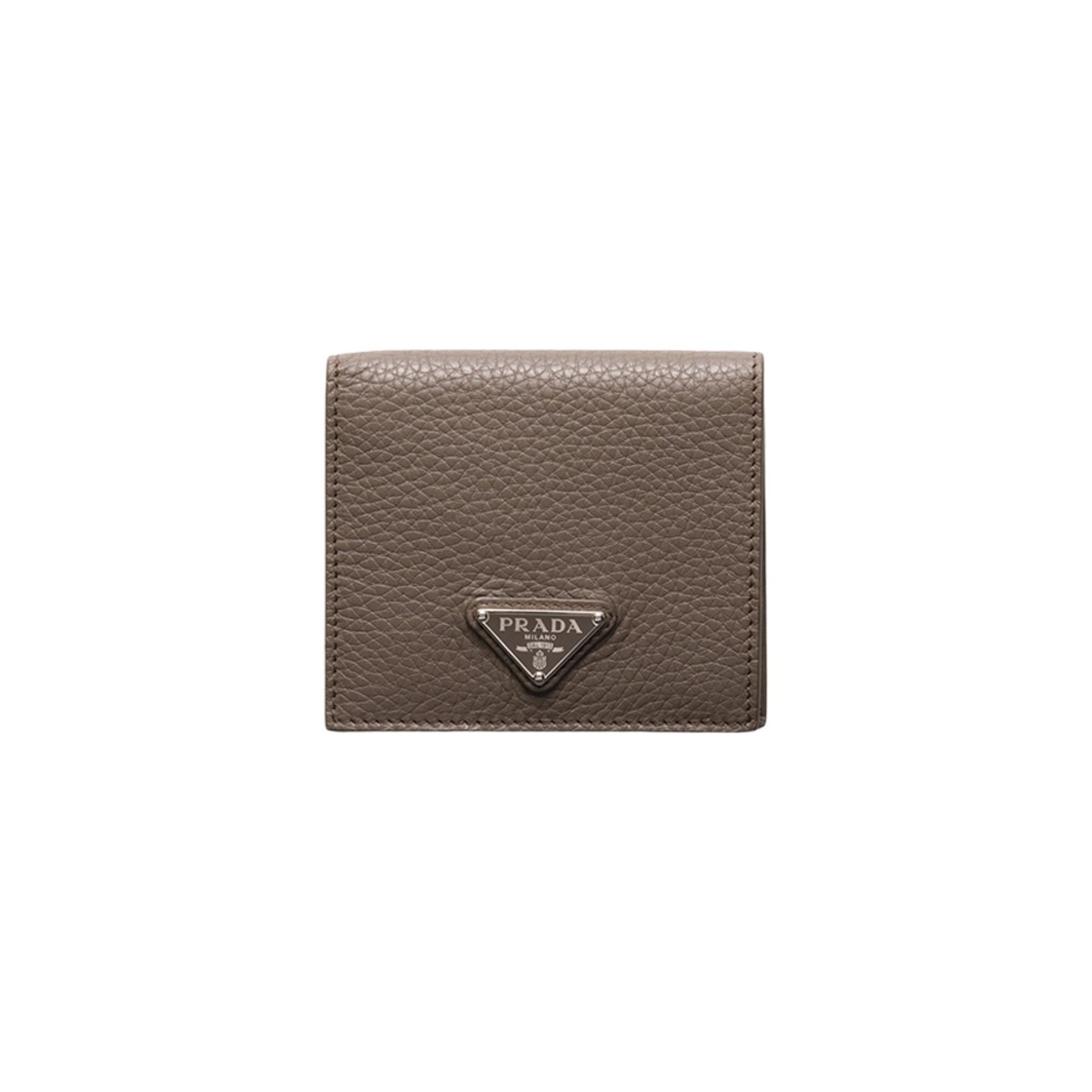 【人気/関税/送料込み】 Prada Leather Wallet Bamboo Gray 2MO0