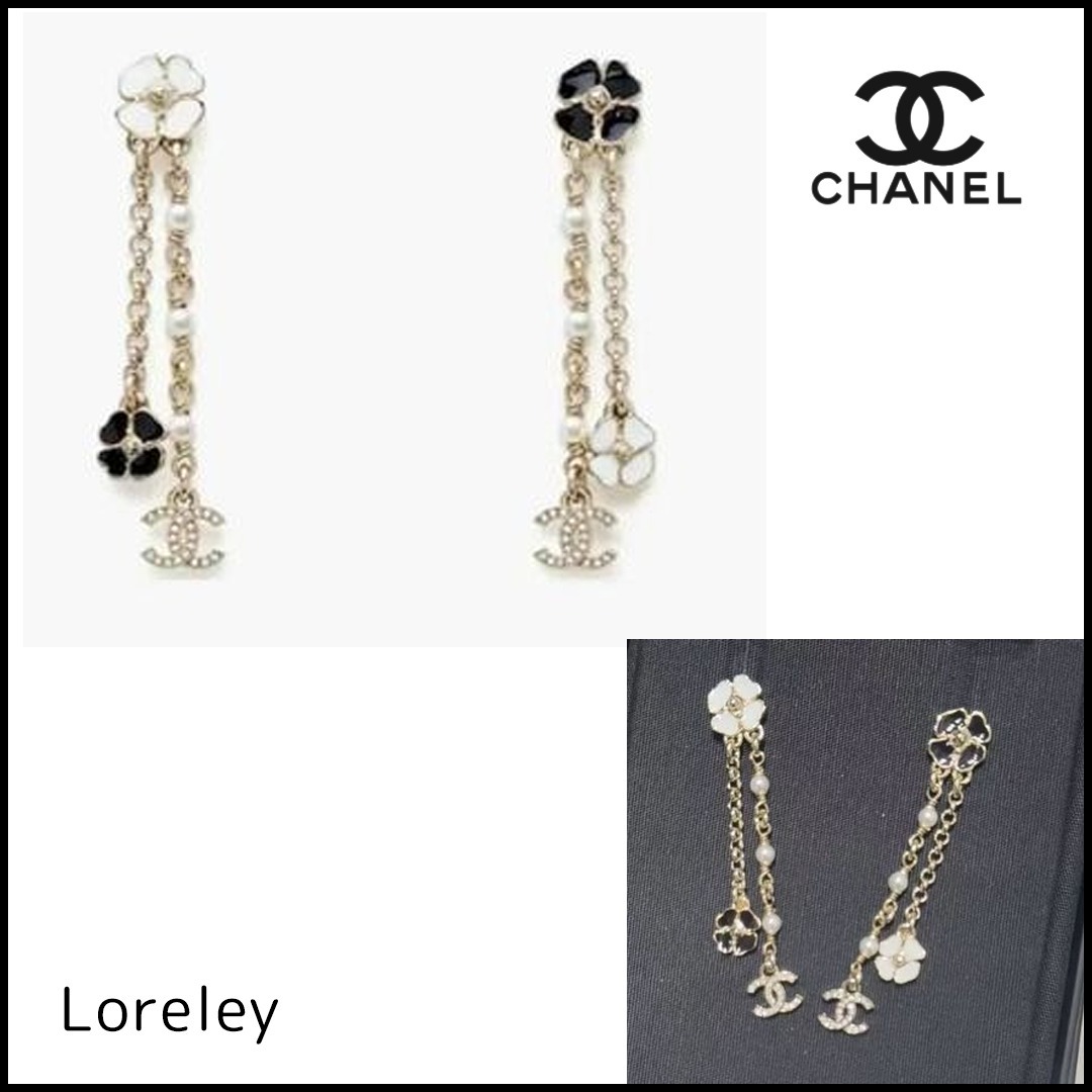 【シンプルながらも存在感のある】CHANEL ピアス 25P限定