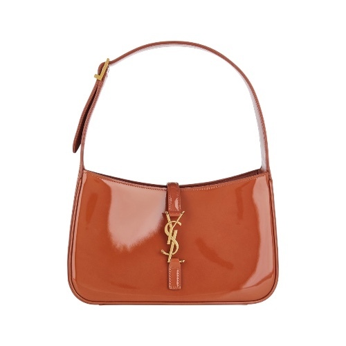 【SAINT LAURENT】LE 5 A 7 パテントレザー ホーボーバッグ