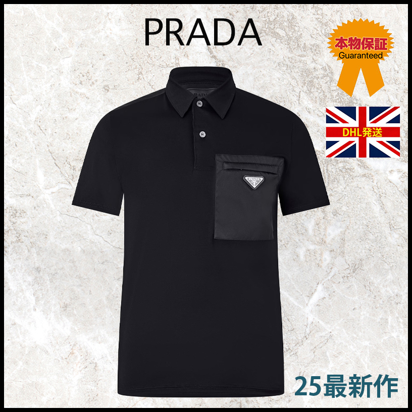 【直営店買付】プラダ☆ポロシャツUJN703_1YED 累積売上総額第1位！【PRADA】ポロシャツ_UJN703_1YED (PRADA
