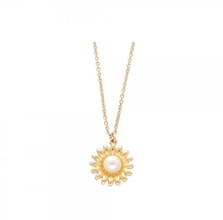 ネックレス・ペンダント [Rita monica] Flower Pearl Pendent Necklace