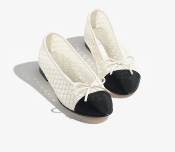 CHANEL 《透け感☆大活躍》リボン バレリーナシューズ