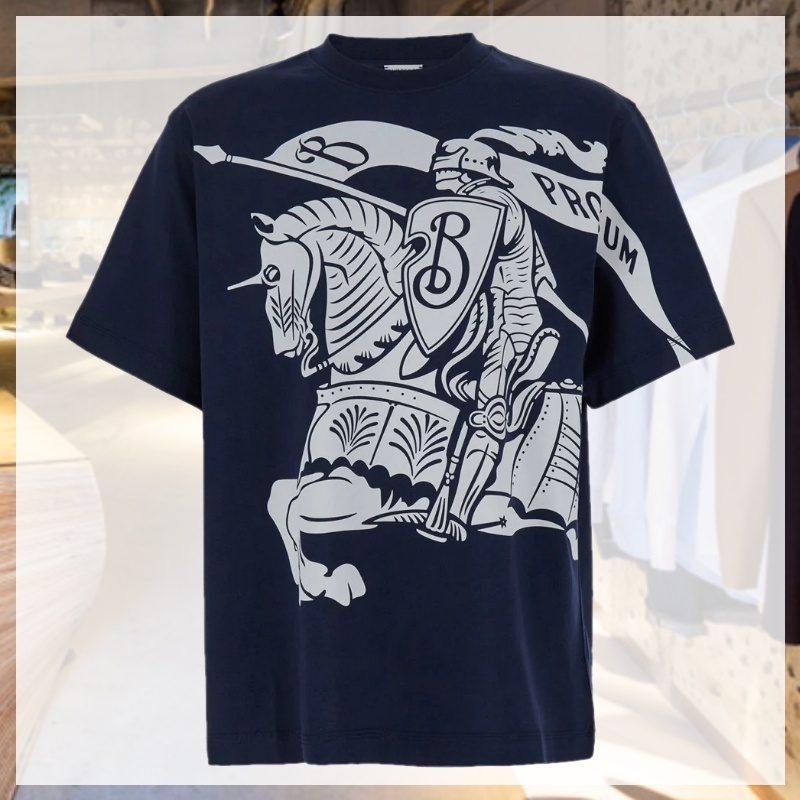 関税込 BURBERRY バーバリー ロゴ コットン Tシャツ