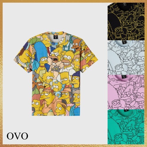★OVO★Drake監修★シンプソンズ キャラプリント★半袖Tシャツ★