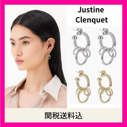 【関税込み】Justine Clenquet ゴールド Jen ピアス Gold Jen Earrings by Justine Clenquet on Sale