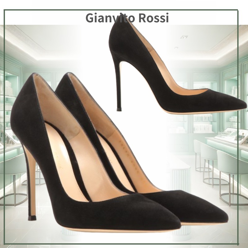 限定販売 ■ Gianvito Rossi ■ スエードヒール 10.5cm