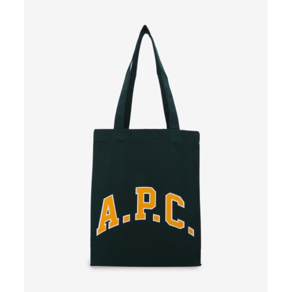 ☆A.P.C.☆ Lou University Tote Bag Dark Green COCPRM61956KAF