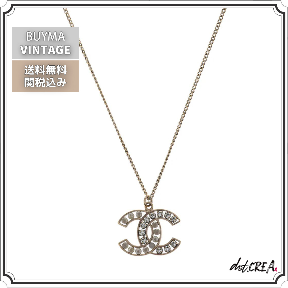 送料関税込◇CHANEL クリスタル パール ネックレス