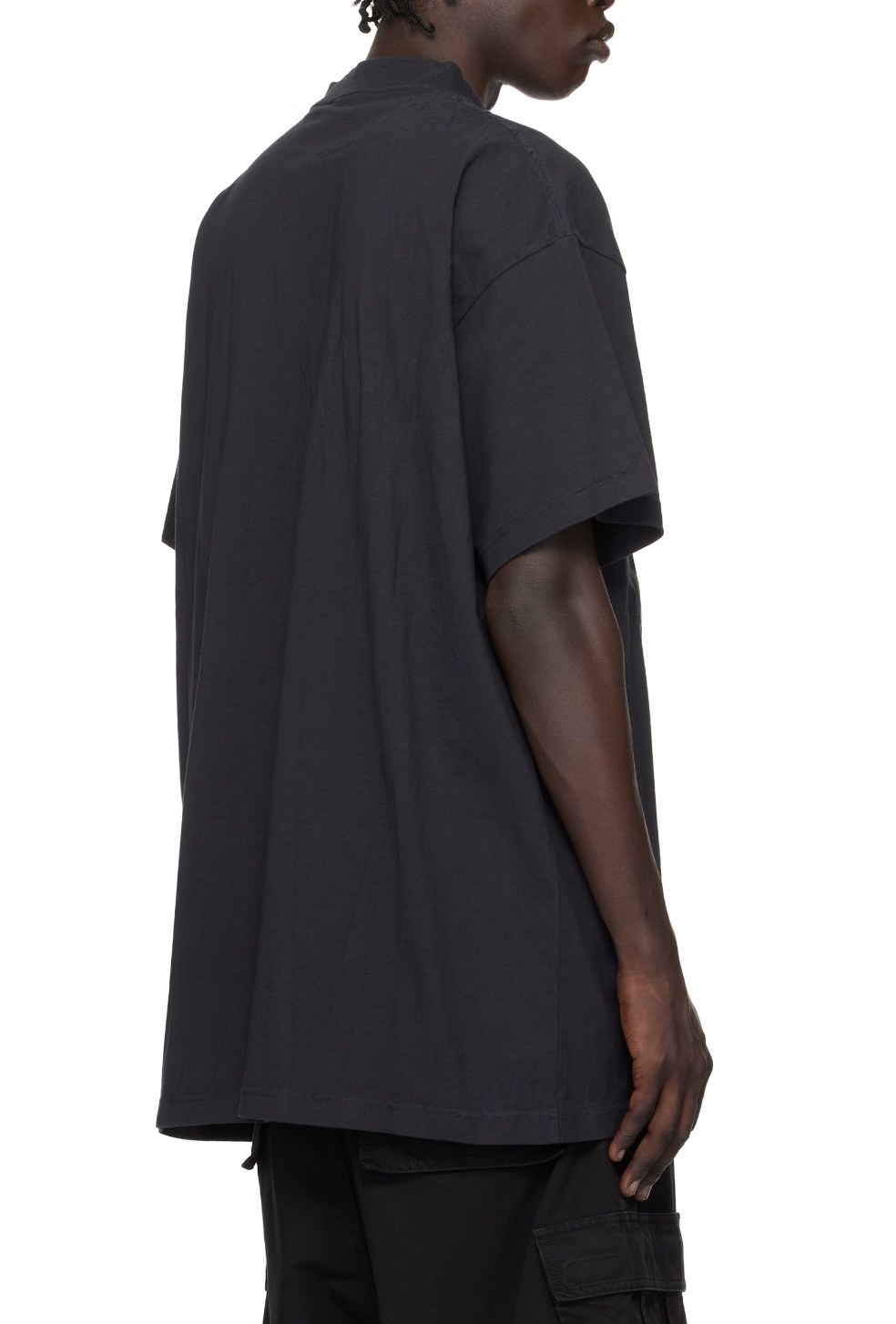BALENCIAGA Agaicnelab オーバーサイズ ロゴ コットン Tシャツ BALENCIAGA Agaicnelab オーバーサイズ ロゴ コットン Tシャツ