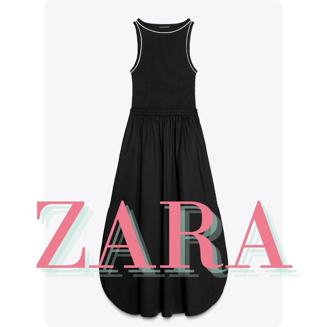 ZARA ミディワンピース 8372/046