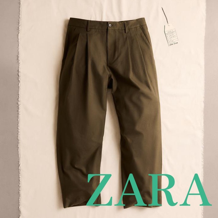 【ZARA】リラックスフィットプリーツパンツ 4302/517/505