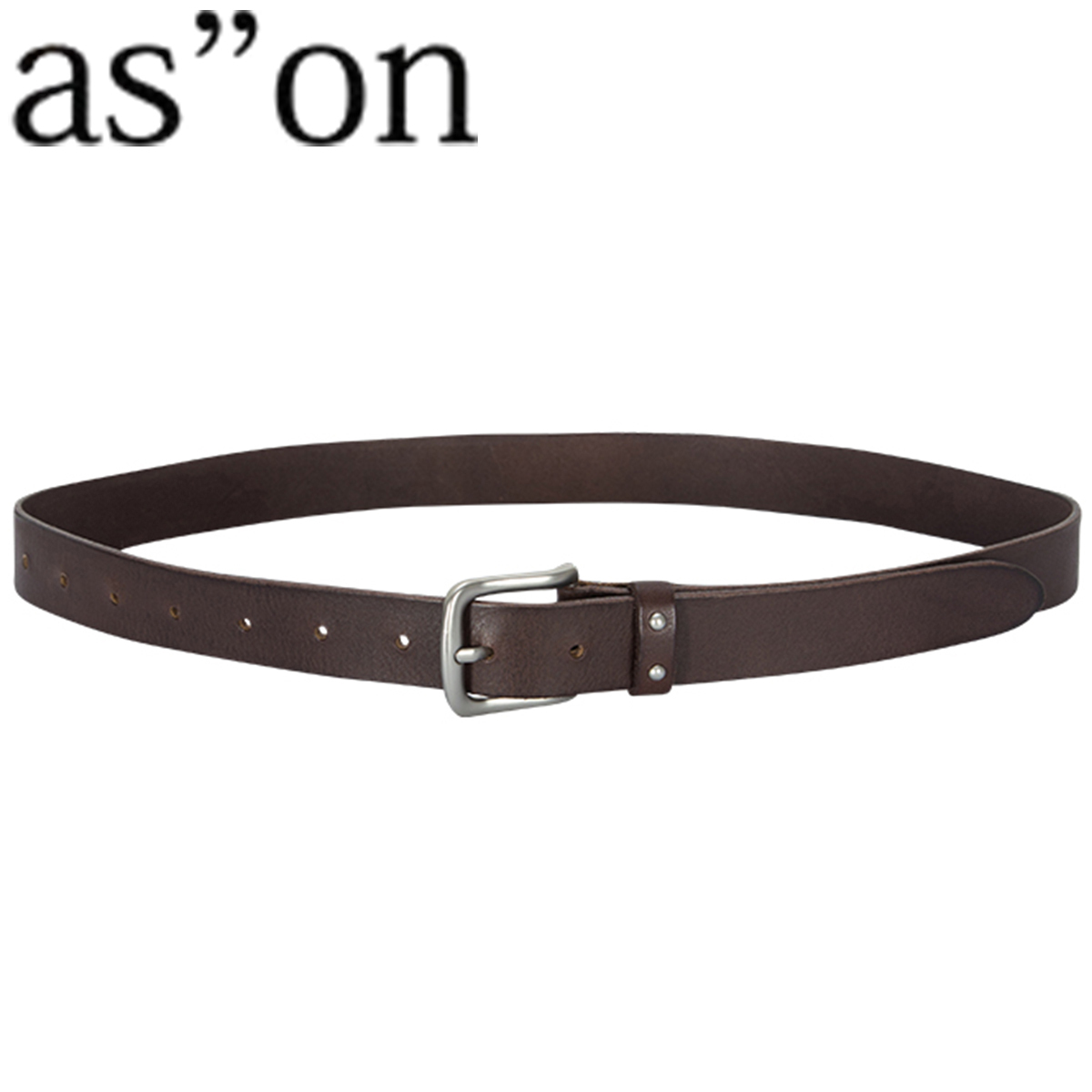 ★as''on★ORIGIN LEATHER BELT / BROWN★正規品/韓国送料込