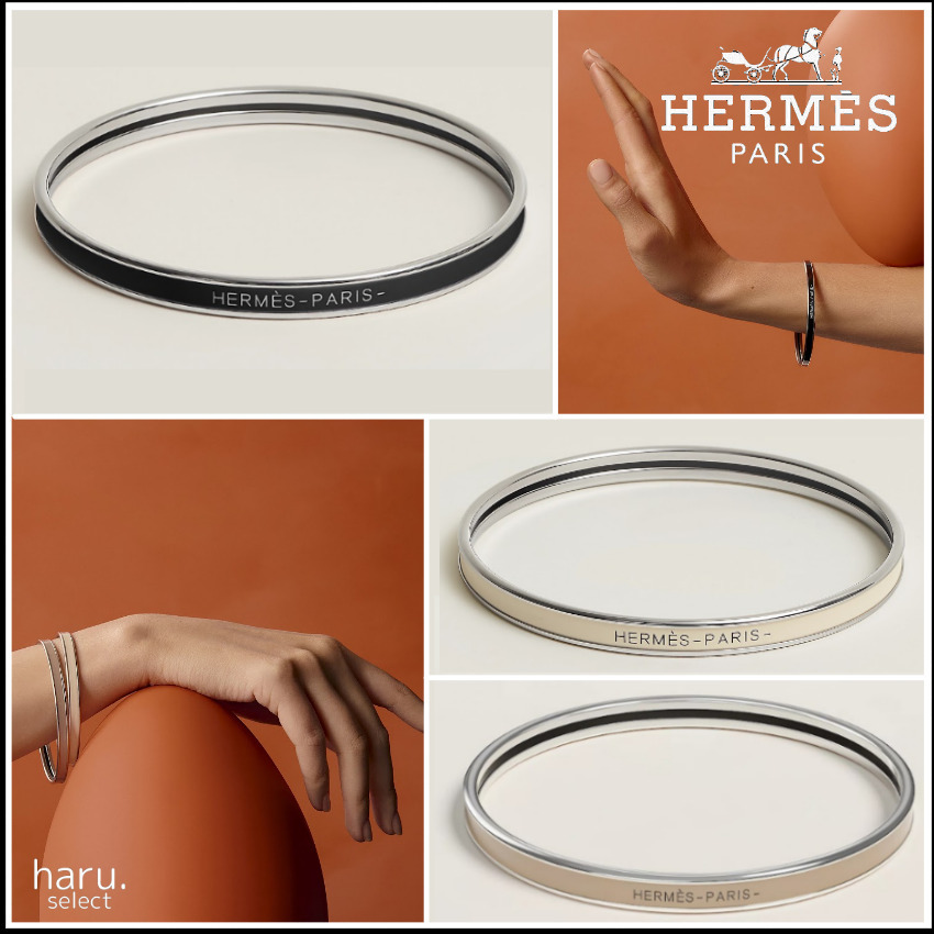 シンプル♪エレガント【HERMES】Uni エナメル ブレスレット
