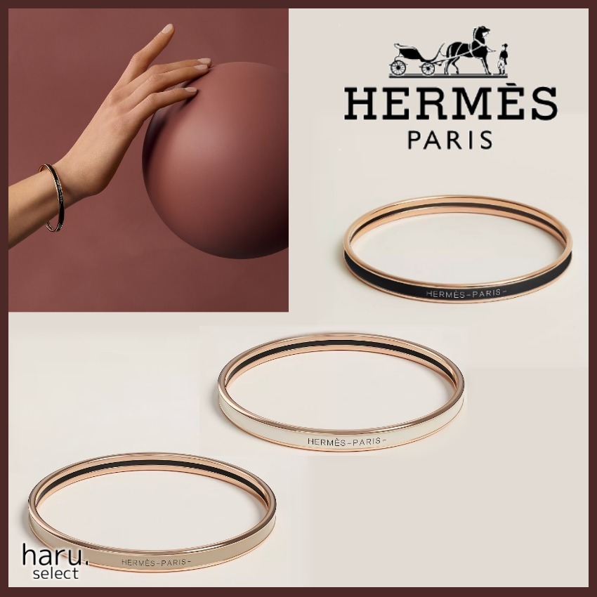 縁色 / ローズゴールドカラー仕上げ【HERMES】Uniブレスレット