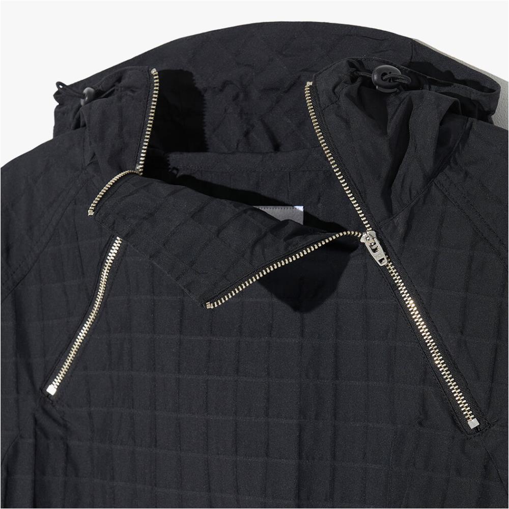 ★LORES★ Plaid Zip Anorak Black