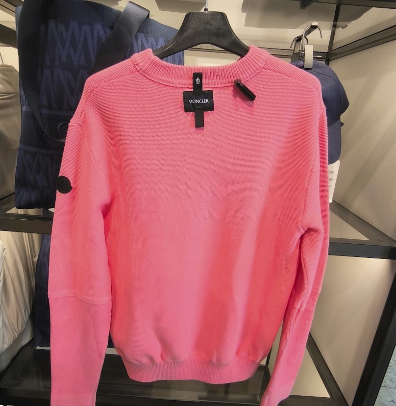 【MONCLER】24SS ロゴパッチ コットンニット