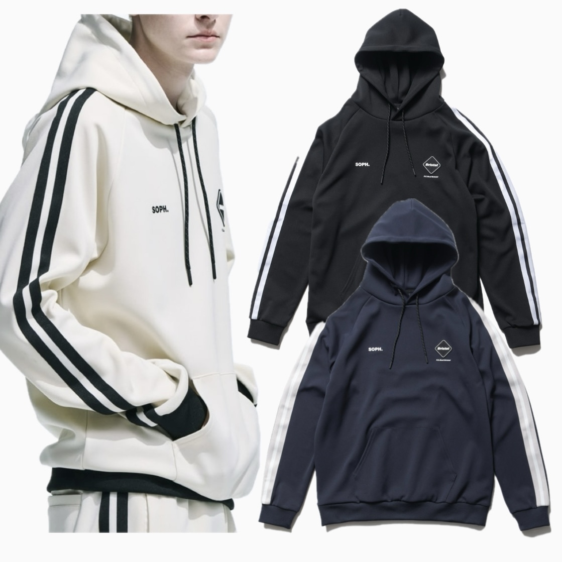 すぐ届く F.C.Real Bristol TRAINING TRACK HOODIE 3色