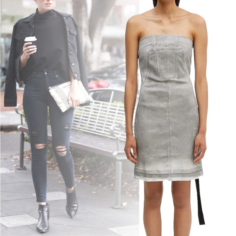 大人気! RICK OWENS スプリンター デニム ビスチェ ワンピース