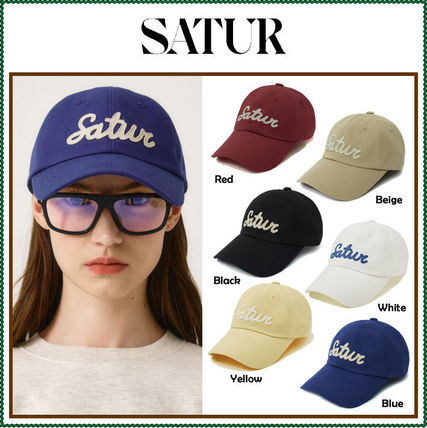 SATUR】 Vintage Casual Applique Ball Cap /追跡付 (SATUR