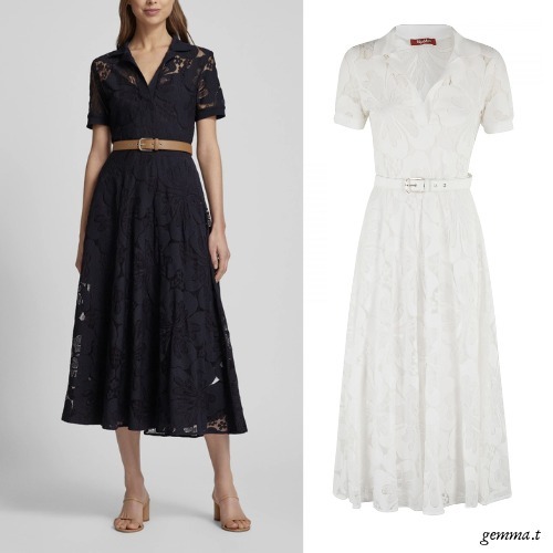 MAX MARA STUDIO ランブロ レース ポロ ドレス Max Mara Studio】LAMBRO [ランブロ] レース ポロ ドレス (Max
