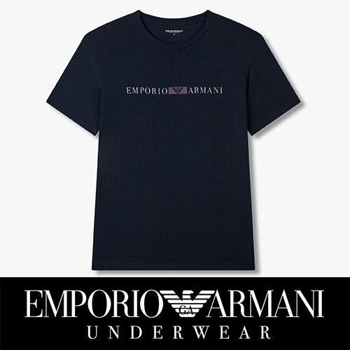 [EMPORIO ARMANI UW] ミニスクエアイーグルクルーネックTシャツ