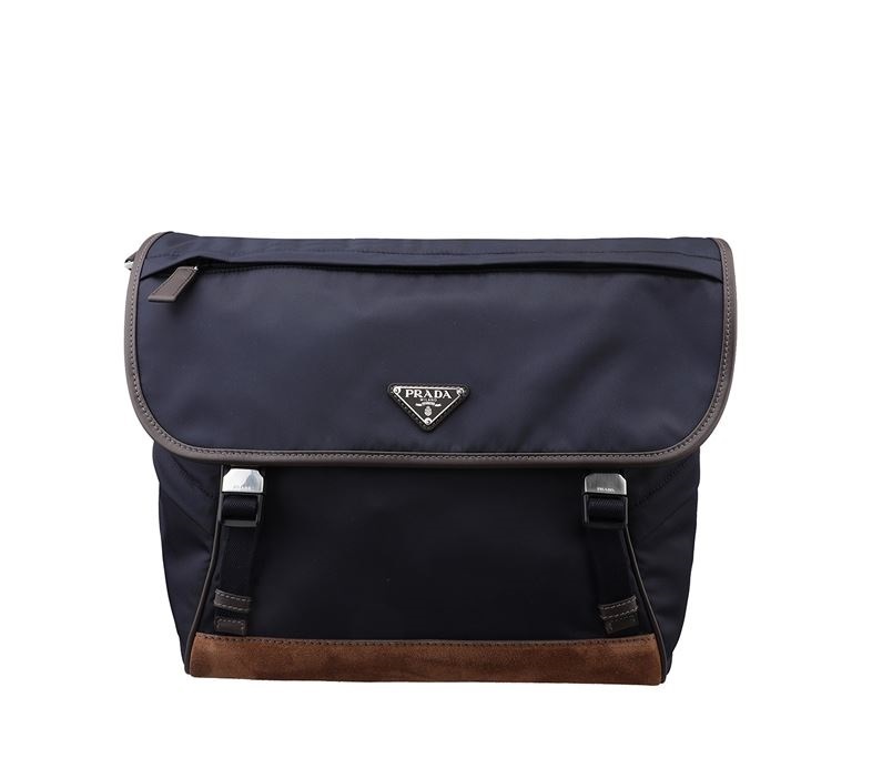 PRADA スモール Re-Nylon xレザー ショルダーバッグ