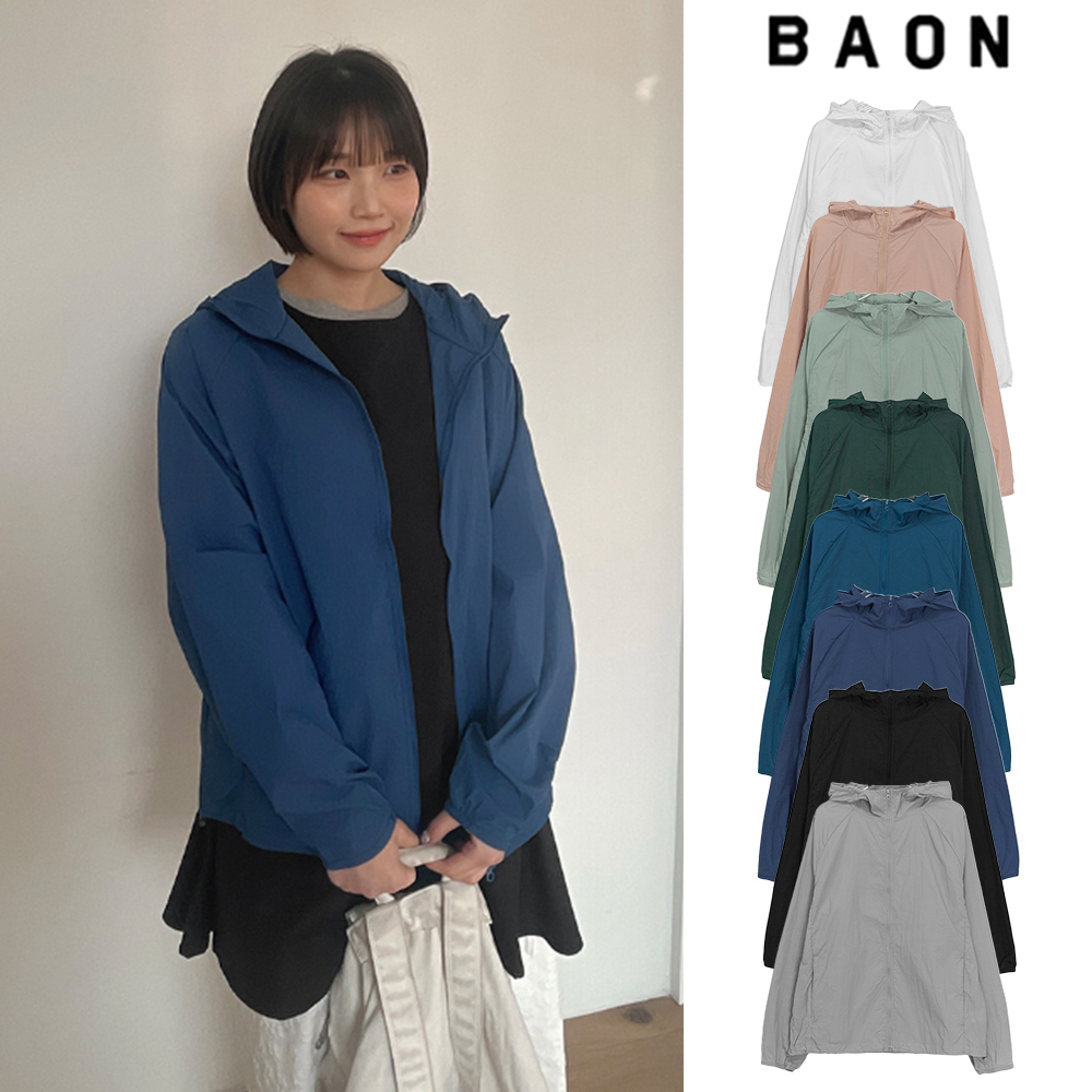 【BAON】[unisex] Tokine Color Hood Wind Jumper