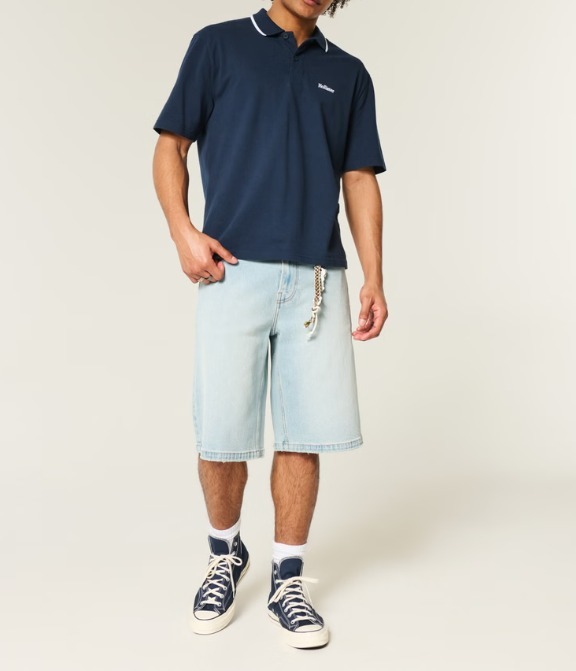 ☆Hollister Co.☆リラックスホリスターロゴポロシャツ