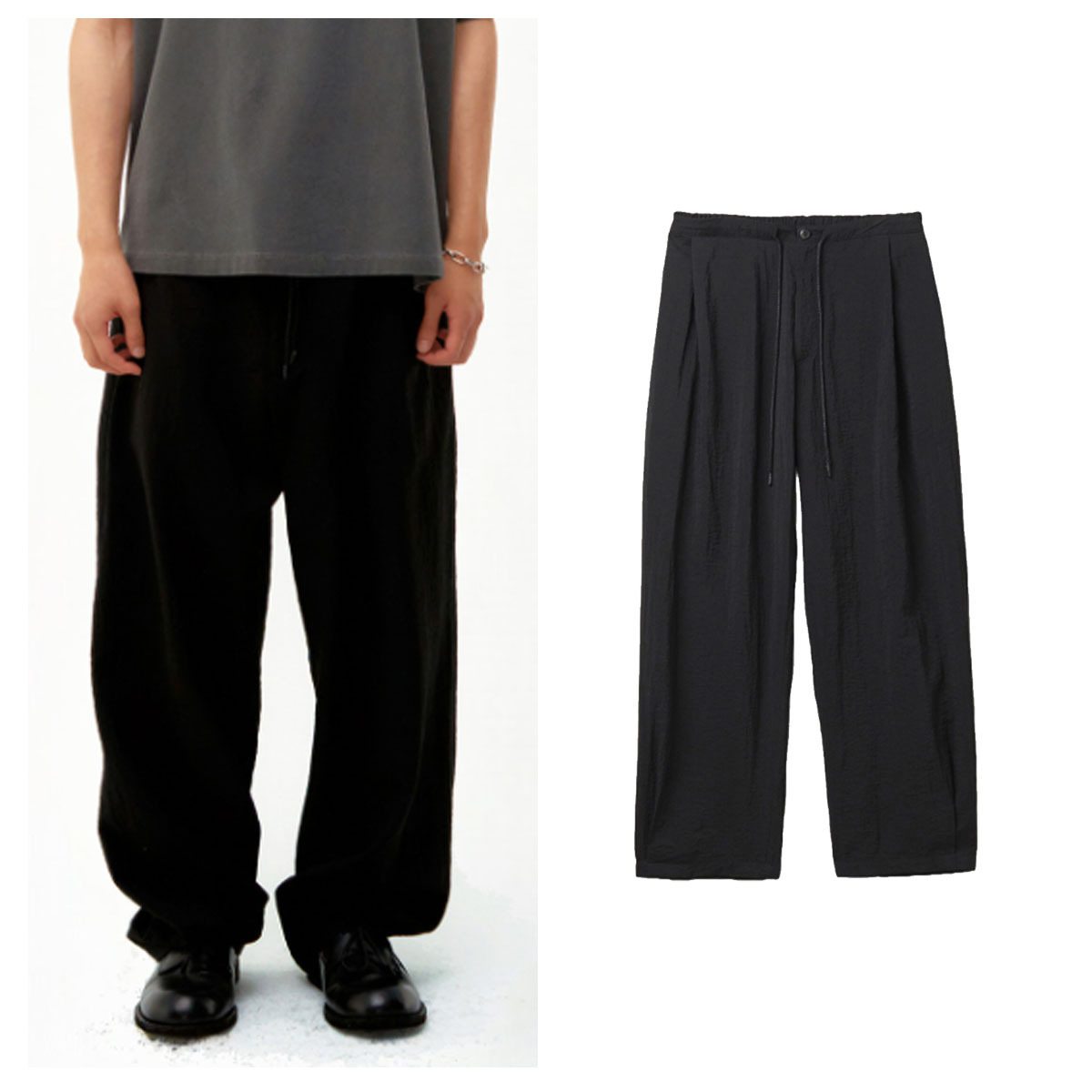 パンツ・ボトムスその他 COOR Crinkle Deep Pleated Easy Pants 5JH870