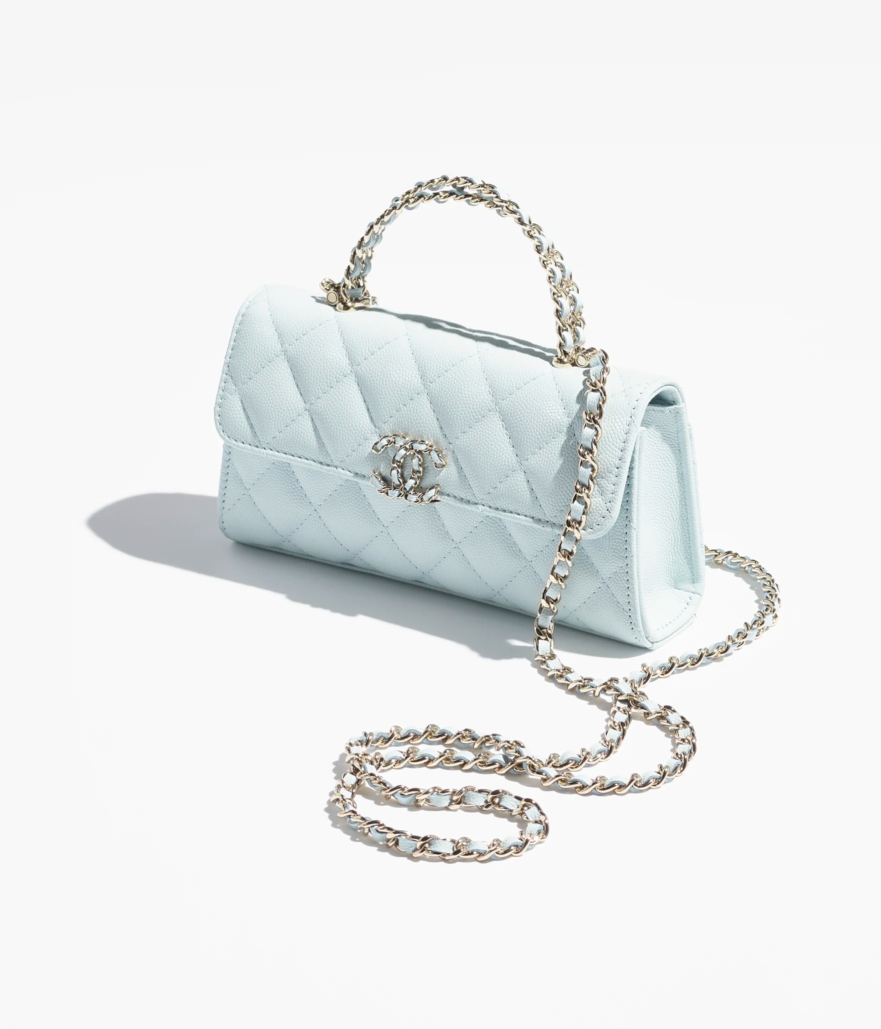 《上品な色合い♪》CHANEL トップハンドル ショルダーバッグ