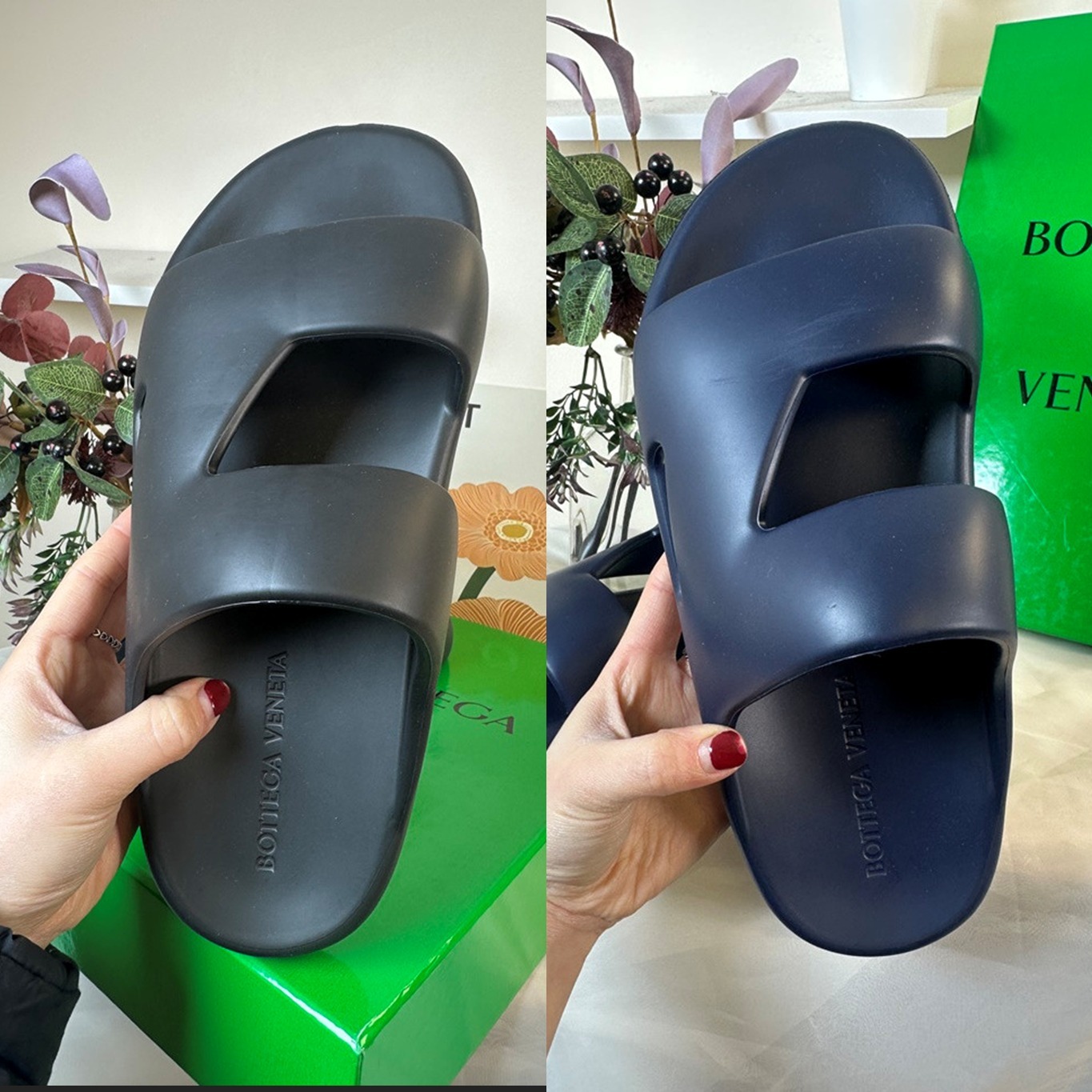 直営店☆BOTTEGA VENETA☆カジュアル♪Band スライドサンダル