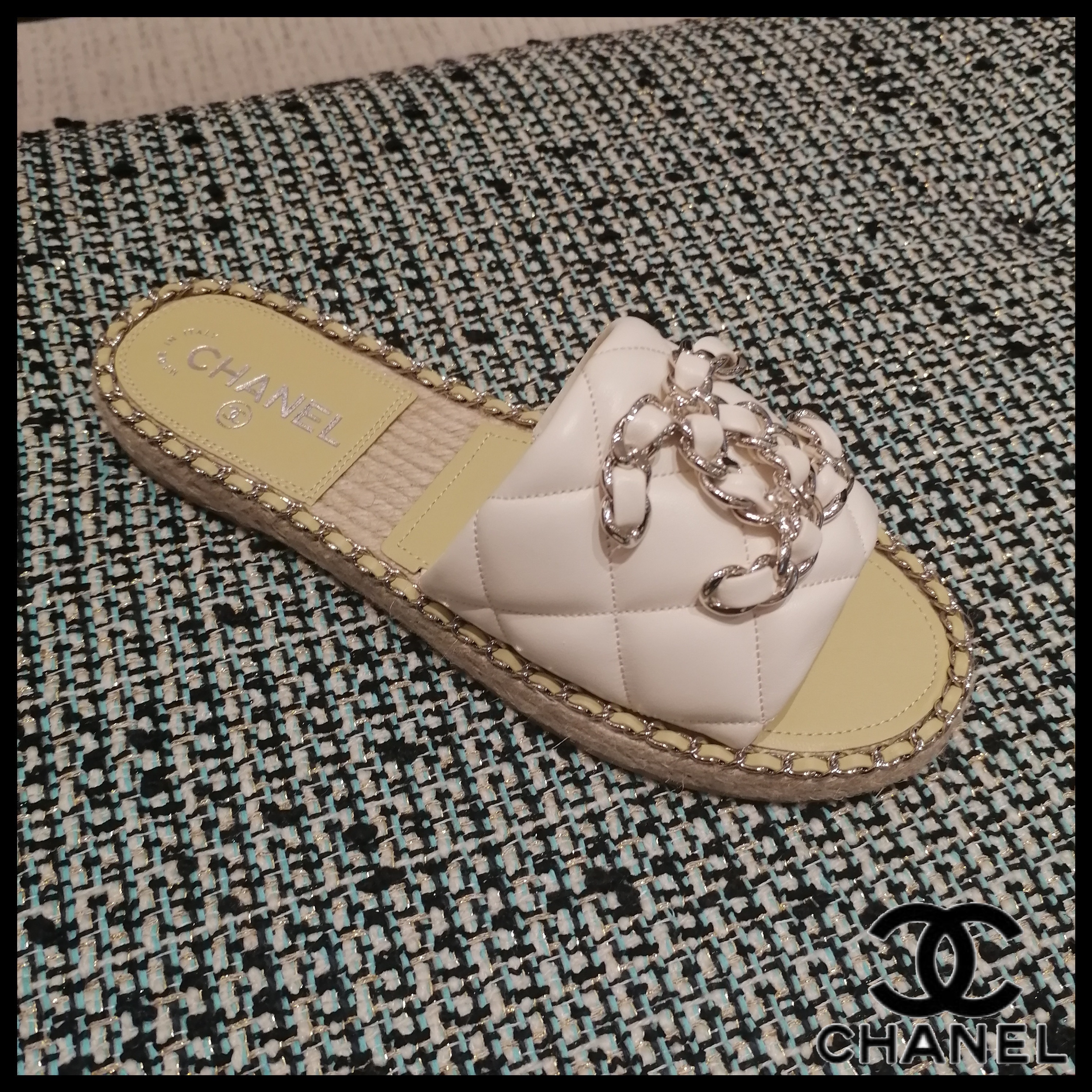 ◆CHANEL◆CHANEL サンダル ホワイト