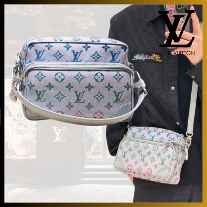 【目を惹くカラフルグラデ モノグラム/白】Louis Vuitton バッグ