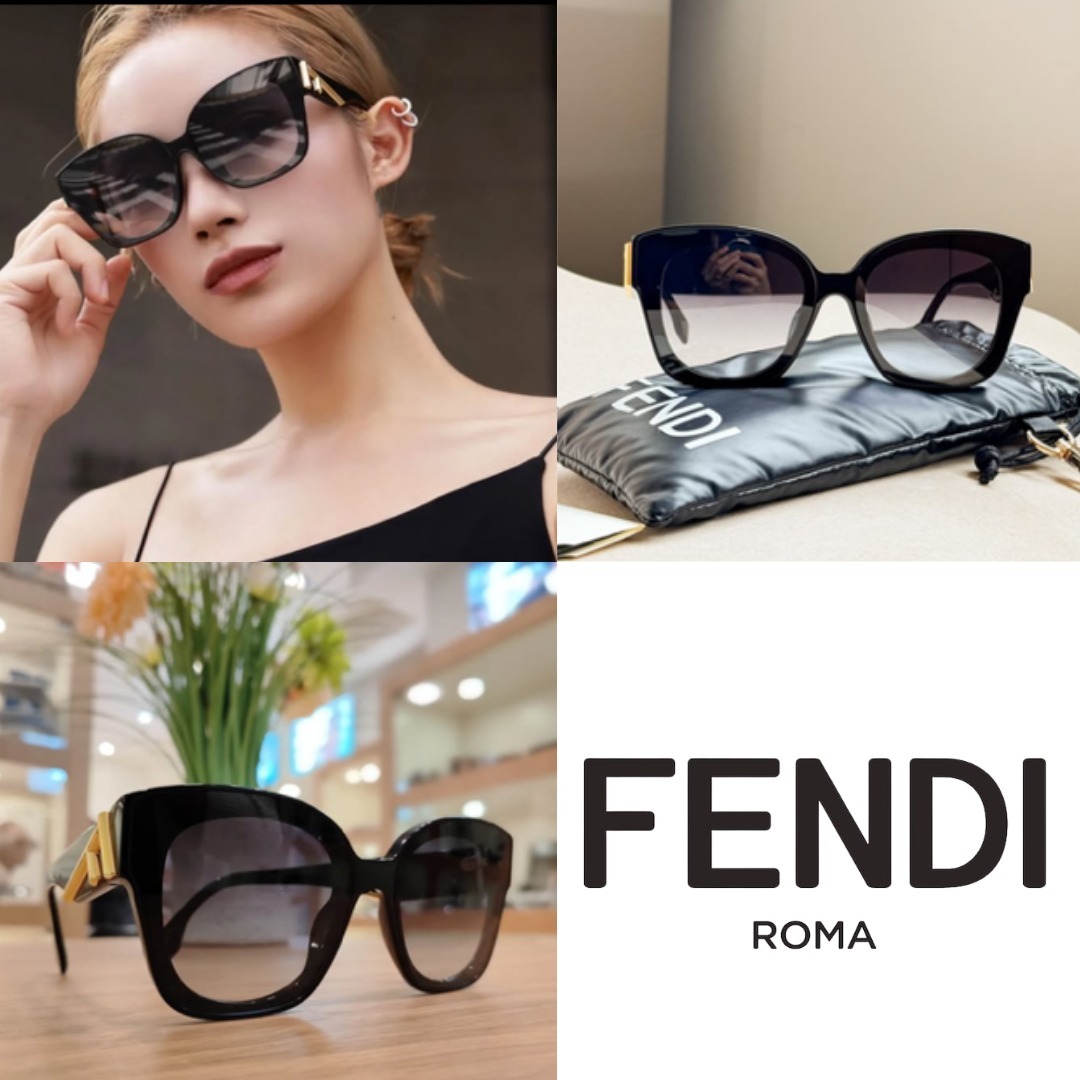 FENDI 上品 Fendi First スクエア フレーム サングラス