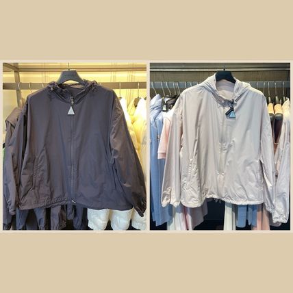 MONCLER☆TYX 袖ロゴ レイン ジャケット 3 LADIES LIGHTBLUE MONCLER - モンクレール MONCLER ジャケット TYX ナイロン