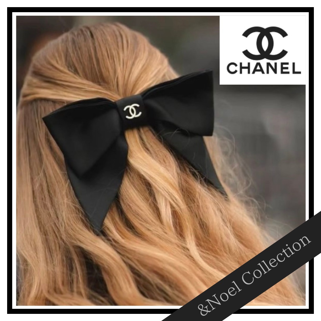 【ボウ バレッタ♢シルク】CHANEL ヘアアクセ*リボン