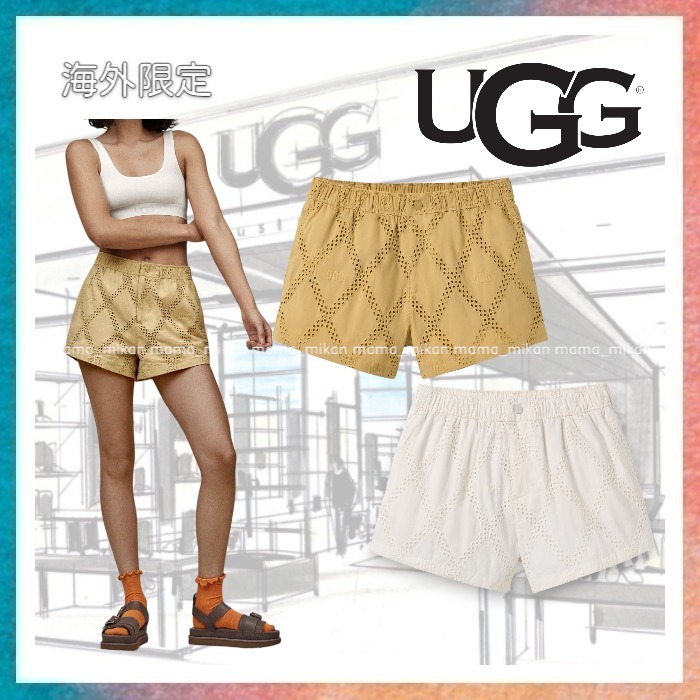 【UGG】アイレット仕様 スポーティーな魅力ショートパンツ