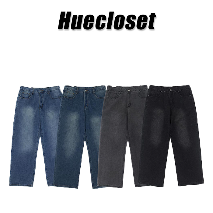 デニム・ジーパン HUECLOSET Banding Straight Denim Pants 25KERO133