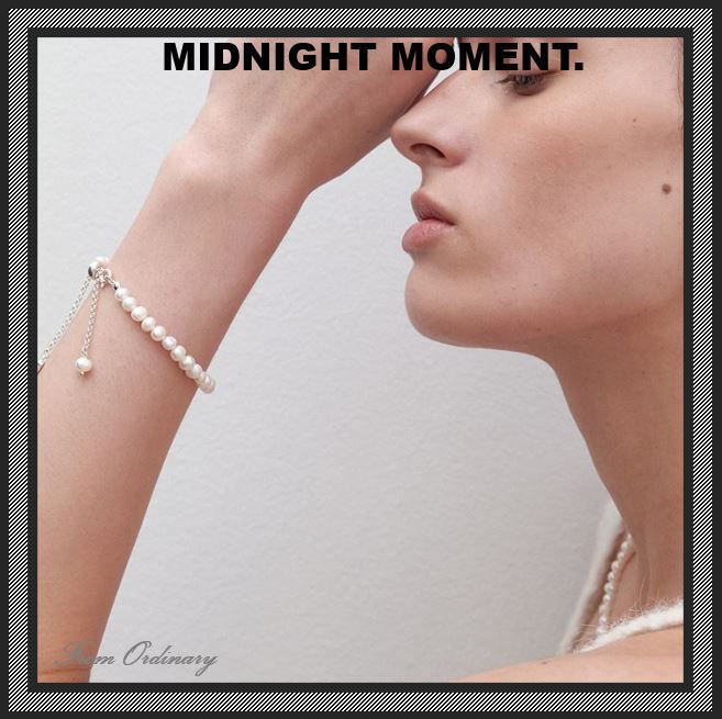 [MIDNIGHT MOMENT.] Flexible Pearl Bracelet ★すぐ品切れ★